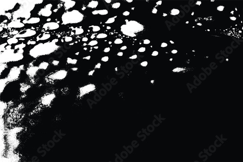 Monochromatic Grunge Splatter Texture with Ink and Dust Particles - Black and White Abstract Design Backgrounds