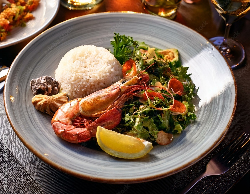 Seafood and Salad Bowl