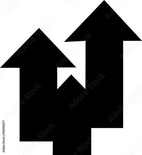 Increase icon in flat. isolated on transparent background Contains such as Arrow Chart Diagram, Finance and Economy Graph Growth Stock Market Data Traffic vector for apps or web