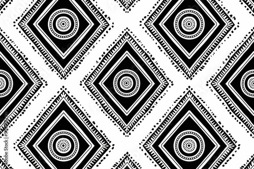 African geometric pattern for design prints  vector illustration.