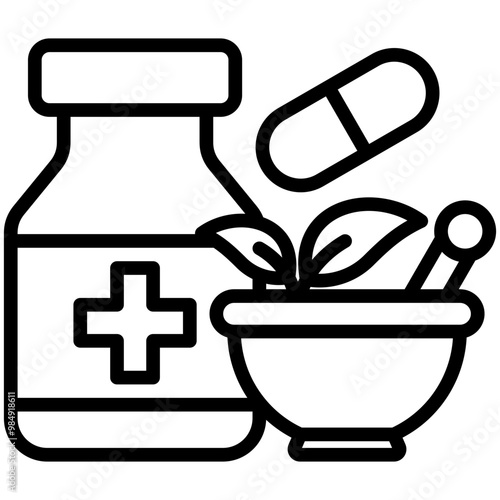 Herbal Treatment Icon