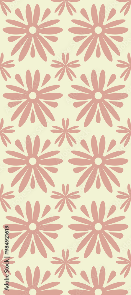 A repeating floral pattern featuring stylized flowers in soft pink tones on a light background, suitable for textile or wallpaper design. A repeating floral pattern featuring stylized flowers in soft pink tones on a light background, suitable for textile or wallpaper design.