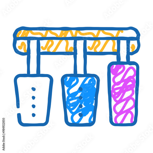 pedals car doodle icon sketch vector. pedals car sign. isolated symbol illustration