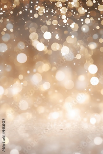 Sparkling glittering bokeh lights background. Concept for Christmas holiday, celebration, New Year's Eve