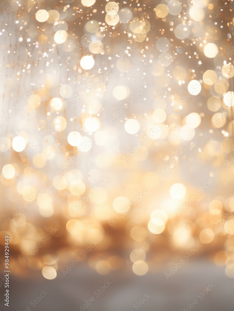 Fototapeta premium Sparkling glittering bokeh lights background. Concept for Christmas holiday, celebration, New Year's Eve 