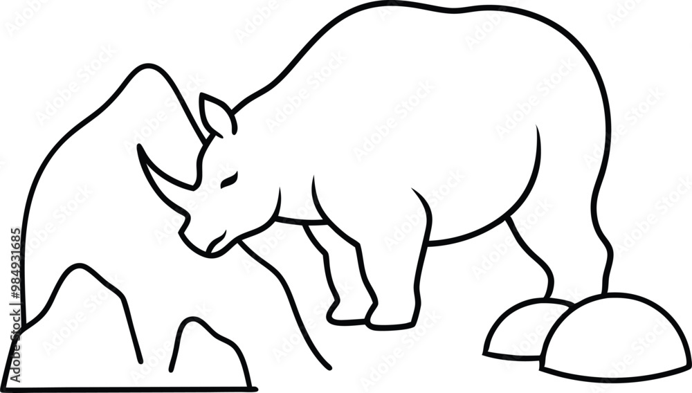Wild Rhinoceros Adventure Vector Art Perfect for Kids Coloring
Wild Rhinoceros Adventure Vector Art Perfect for Kids Coloring