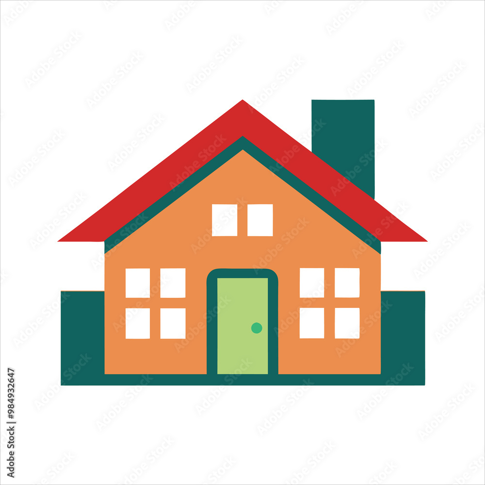 House icon in flat style. Home vector illustration on isolated background. Apartment building sign business concept. House icon in flat style. Home vector illustration on isolated background. Apartment building sign business concept.