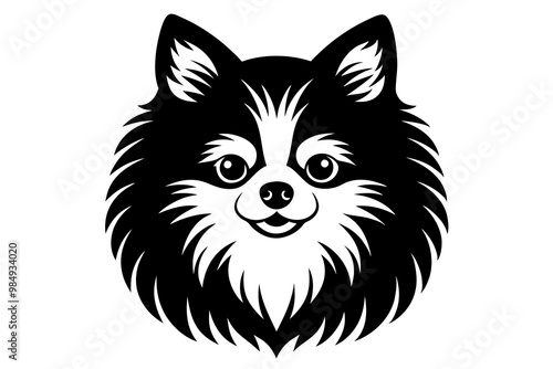 A beautiful silhouette big head pom fret