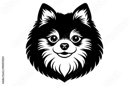 A beautiful silhouette big head pom fret