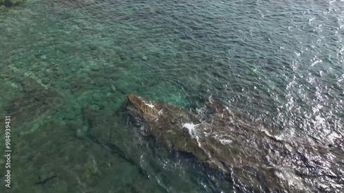 Macari Bay. Pristine sea. Immersed in nature. Dream Sicily. photo