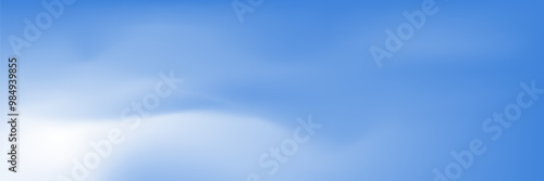 Sky Blue Background,Vector Clear Sky Cloud.Sunny day with sunlight morning in Winter,Horizon Nature Landscape daylight in afternoon Summer,Spring. vector