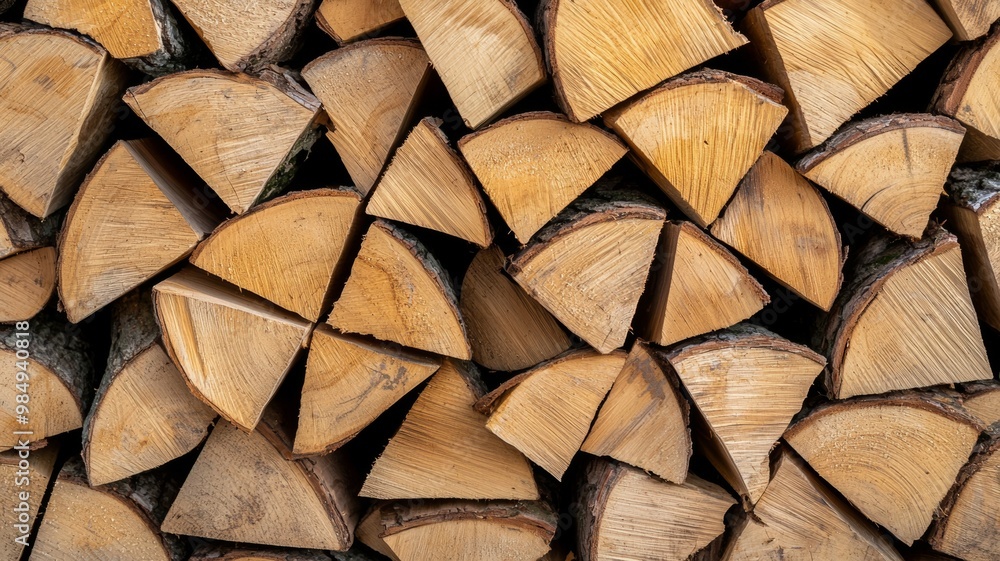 A pile of wood logs with a lot of them being cut in half A pile of wood logs with a lot of them being cut in half