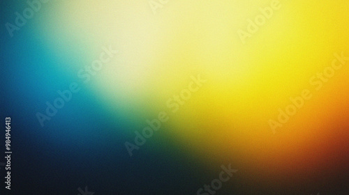 Abstract Blue and Yellow Gradient Background