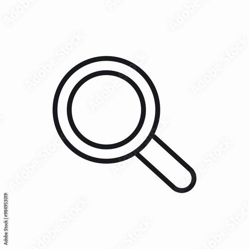 search lens icon sign vector