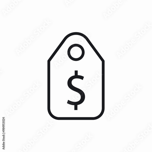 price tag icon sign vector