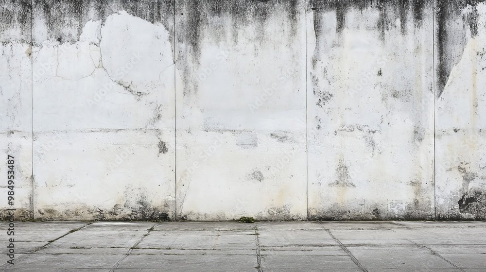 Fototapeta premium White concrete wall as background