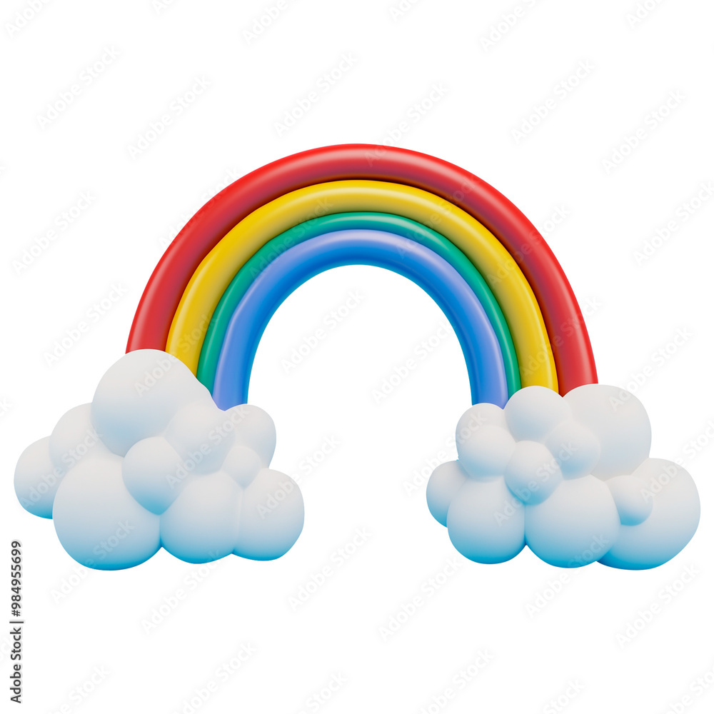 rainbow with clouds rainbow with clouds