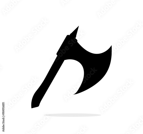 Axe silhouette vector element design