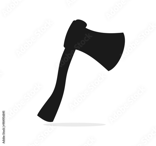 Axe silhouette vector element design