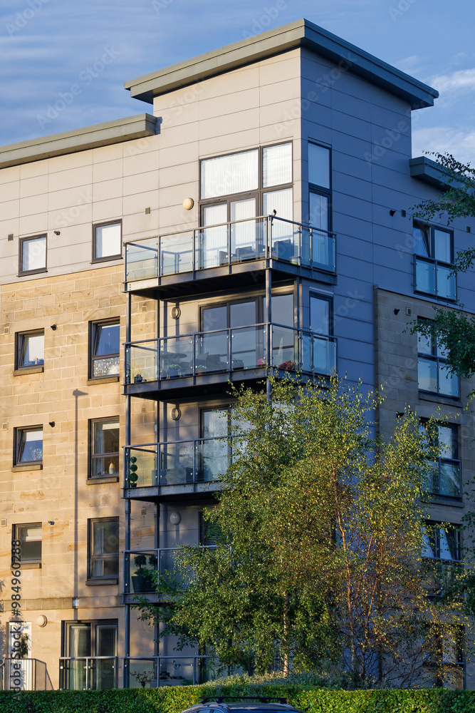 Obraz premium Modern high rise flats at new development