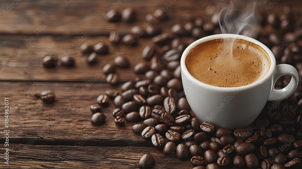 Espresso in a cup, perfect for a morning boost Espresso in a cup, perfect for a morning boost