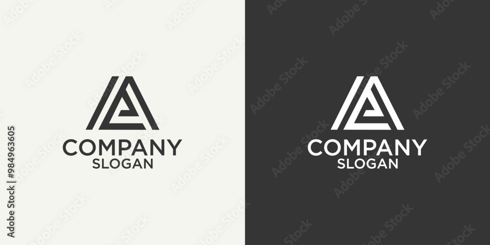 letter a simple abstract monogram logo design vector letter a simple abstract monogram logo design vector