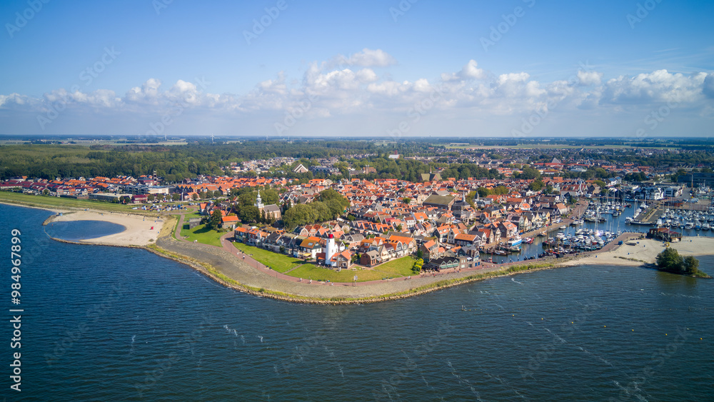 Fototapeta premium Urk Leuchtturm Holland Niederlande Hafen