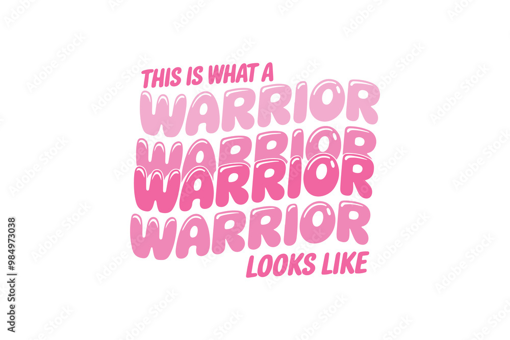 This is what a Warrior Looks Like, Breast Cancer Typography T shirt design This is what a Warrior Looks Like, Breast Cancer Typography T shirt design