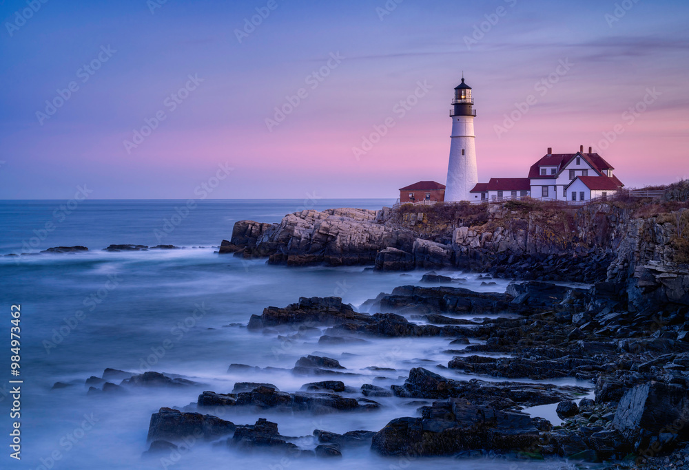 Portland Head Lighthouse at sunrise Portland Head Lighthouse at sunrise