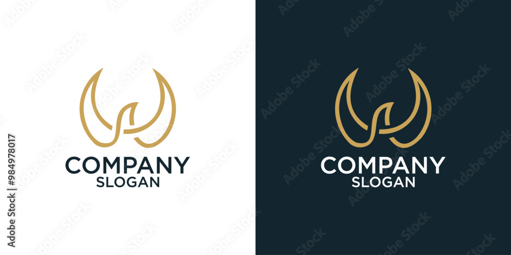 initial w abstract logo vector design initial w abstract logo vector design