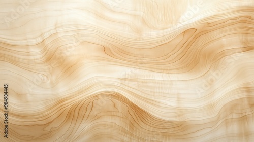 A detailed birch wood texture featuring light, creamy tones with delicate, linear grain patterns. The surface is smooth with a few small knots and occasional darker streaks, giving the wood a clean