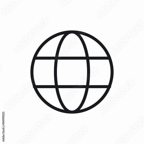 globe world icon sign vector