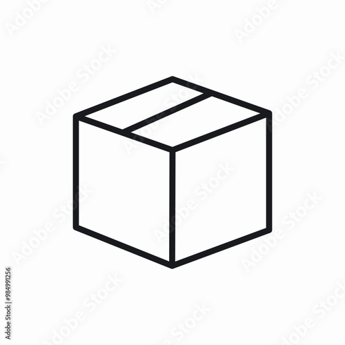 package box icon sign vector