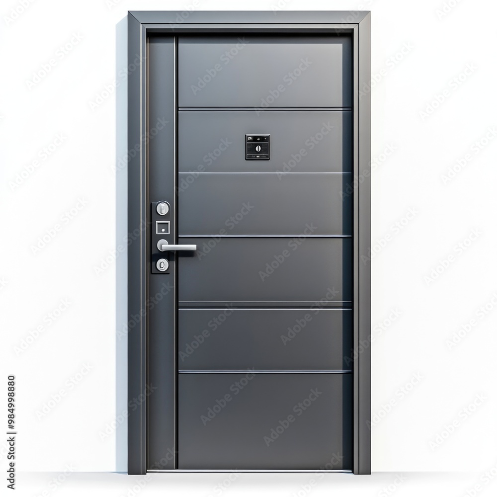 Modern Steel Security Door with Electronic Lock and Sleek Design for Contemporary Homes and Offices Modern Steel Security Door with Electronic Lock and Sleek Design for Contemporary Homes and Offices