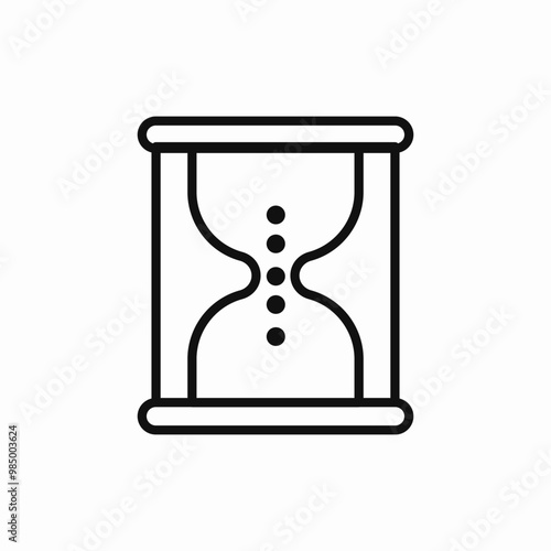 sand clock icon sign vector