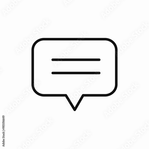 message speech bubble icon sign vector
