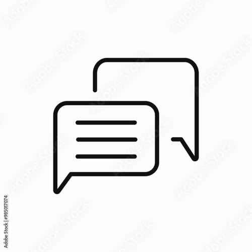 speech bubble chat icon sign vector