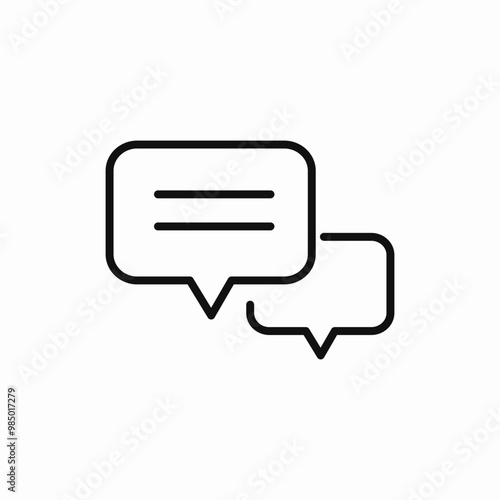 talk speech bubble icon sign vector