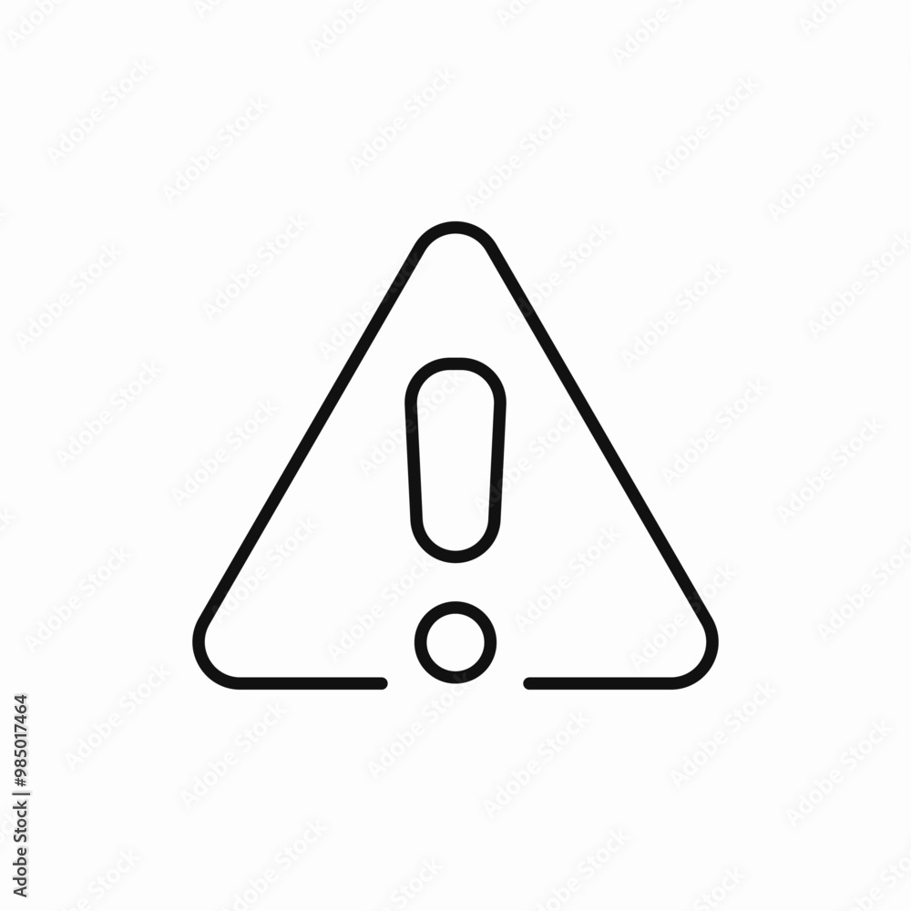 triangle exclamation mark icon sign vector triangle exclamation mark icon sign vector