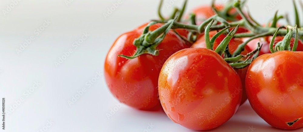 Ripe Red Tomatoes On White Ripe Red Tomatoes On White