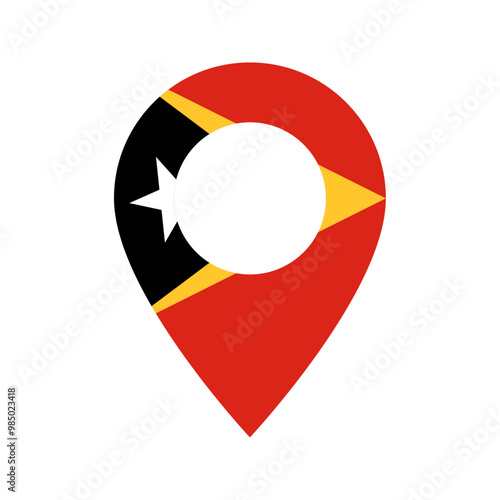 Free Download East Timor flag location icon - GFXLoad
