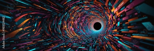 abstract art, surreal art, digital art, psychedelic art, cosmic art, space art, galaxy art, nebula art, black hole art, cosmic vortex, abstract background, psychedelic background