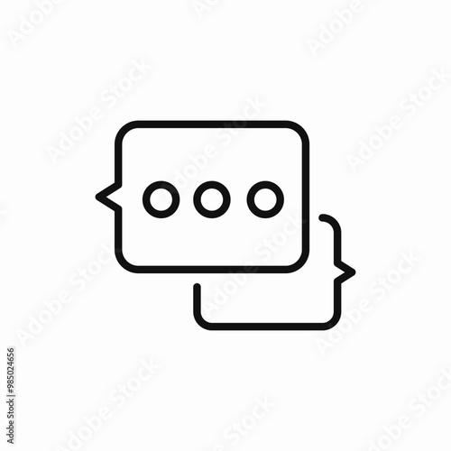 chat speech bubble icon sign vector