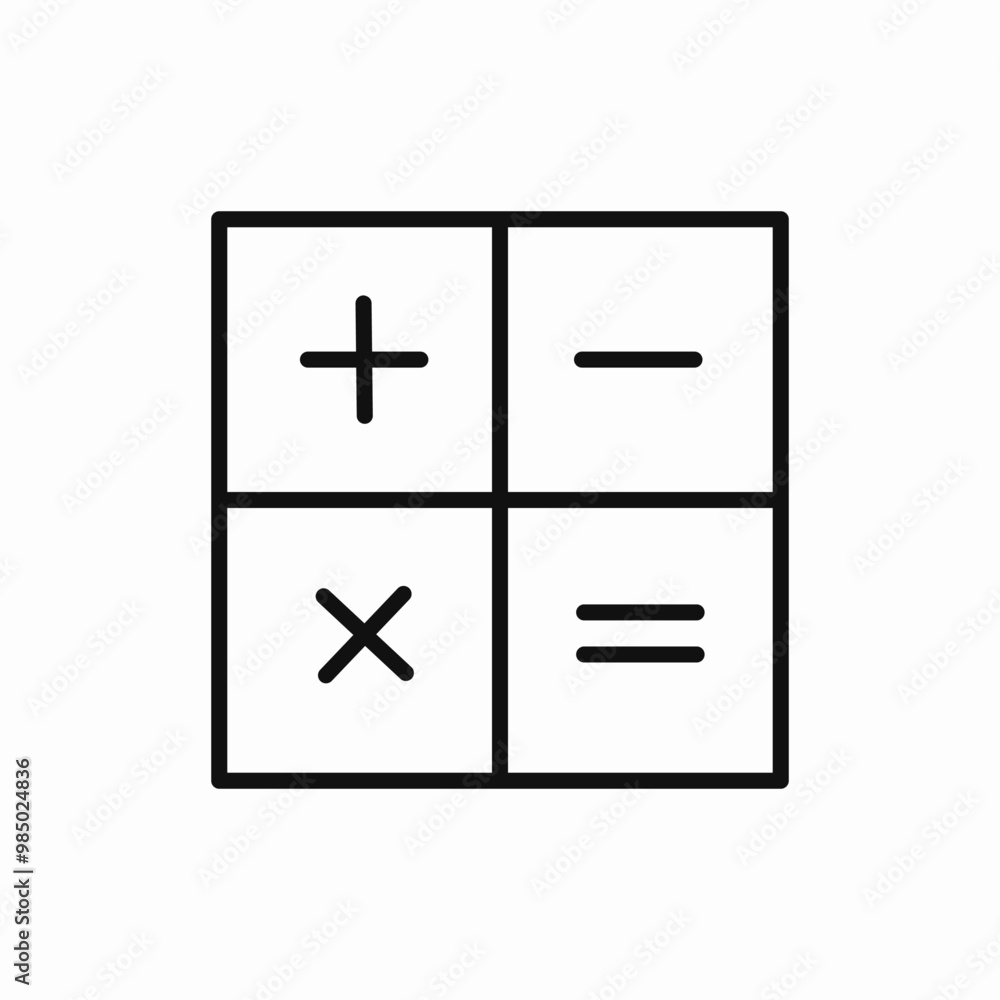 count calculator icon sign vector count calculator icon sign vector