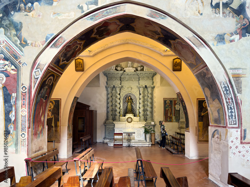 Galatina Puglia Italy. Saint Catherine of Alexandria romanesque church. photo