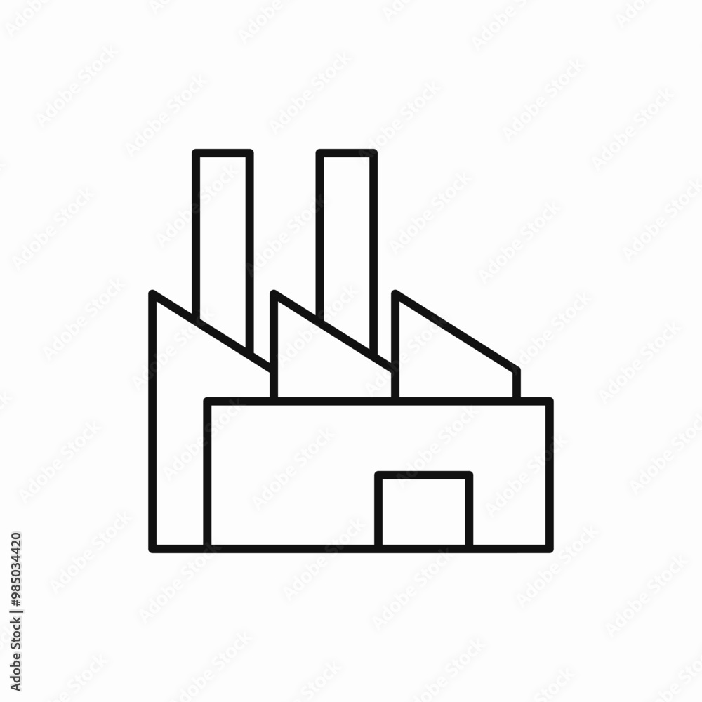 factory manufactory industrial icon sign vector factory manufactory industrial icon sign vector