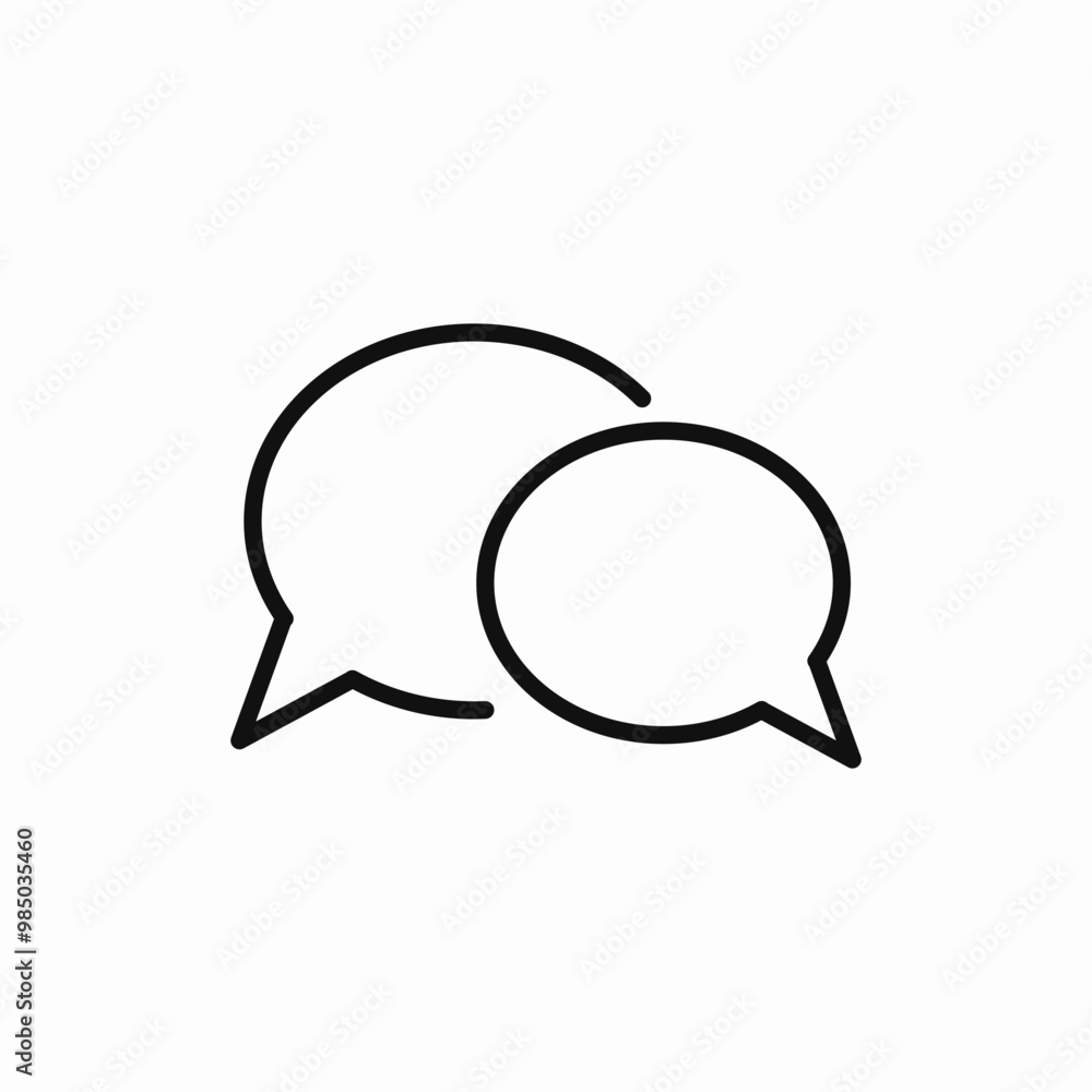 speech bubble talk icon sign vector speech bubble talk icon sign vector