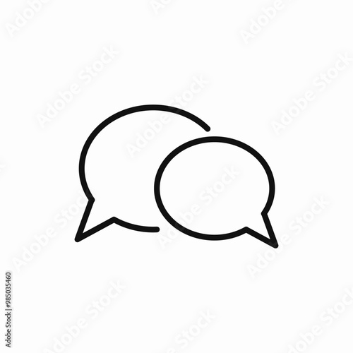 speech bubble talk icon sign vector
