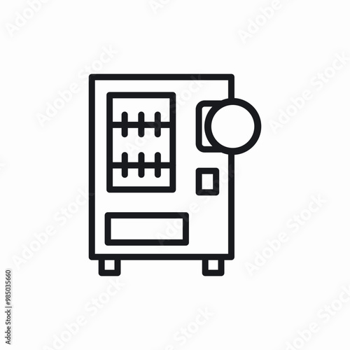 vending machine icon sign vector