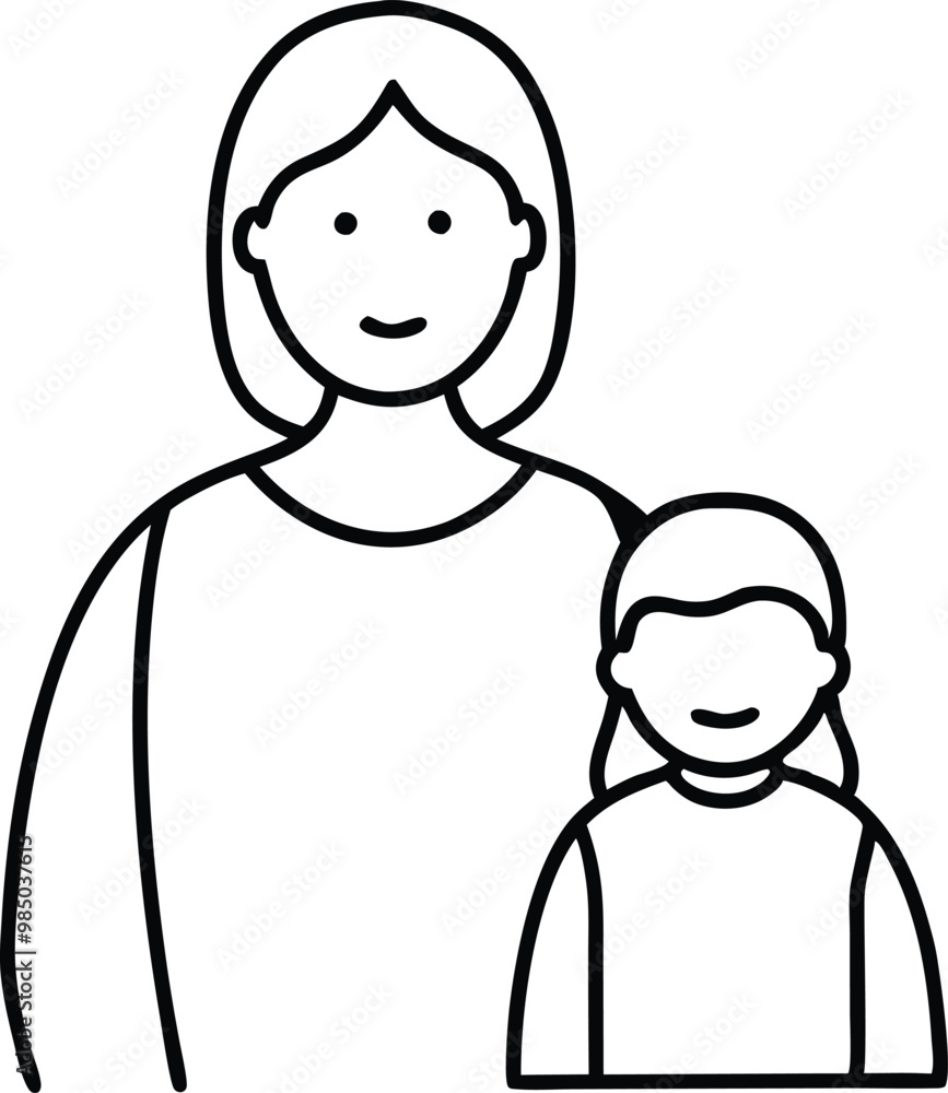 Imaginative Play Child and mother Vector Drawing for Kids Coloring
Imaginative Play Child and mother Vector Drawing for Kids Coloring